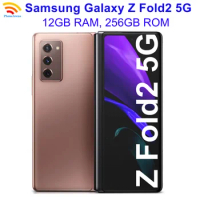 Samsung Galaxy Z Fold 2 Fold2 5G 7.6" RAM 12GB ROM 256GB NFC Snapdragon Unlocked Foldable 95% New Original Android Cell Phone