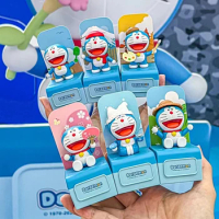 Doraemon Four Seasons Accompanying Series Music Box Blind Box Anime Figure Doll Tidal Toys For Children Birthday Gifts