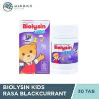 Biolysin Kids Rasa Blackcurrant 30 Tablet Kunyah - Tablet Multivitamin Anak