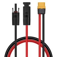 Solar Charging Cable to XT60 Solar Extension Cable for ALLPOWERS Monster X Pro Ecoflow River Delta etc. Solar Generator.