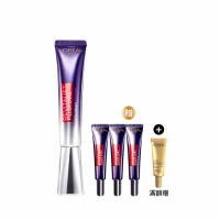 【LOREAL Paris 巴黎萊雅】玻尿酸眼霜級撫紋精華霜Pro版30ml(紫熨斗/眼霜/小S徐熙娣代言)