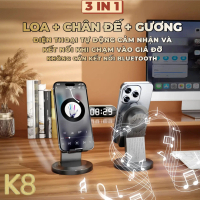 Loa Cảm Ứng Không Dây K8, Chân Đế Đa Năng 3 Trong 1, Loa Bluetooth Âm Thanh Cảm Ứng / Loa, Gương Tra