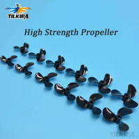 4mm Rc Boat Three Blades Paddle 3 Blades Nylon Boat Propeller Positive &amp; Reverse Screw High Strength D28/32/36/40/44/48mm