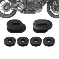 Solid Motorcycle Fairing Rubber Grommet 6pcs Motorcycle Tank Grommet Set Fairing Cover Side Cover Gasket Oval Round Washer