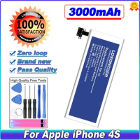 LOSONCOER 3000mAh Replacement Mobile Phone Batteries For Apple iPhone 4S Battery For IPhone4S 4GS