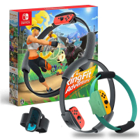【Nintendo 任天堂】Switch健身環大冒險同捆組+ 副廠迷你輕量版健身環(台灣公司貨-中文版)