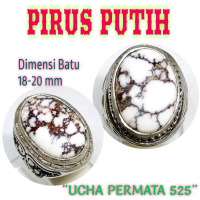 Cincin batu pirus putih asli original urat merah hitam ceplok kuro / pirus persia urat emas cincin p