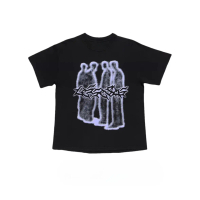 Baju Kaos Light and Shadow People Gather - American Retro Style - Tshirt Premium Distro Pria dan Wan
