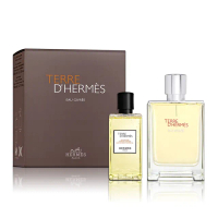 【Hermes 愛馬仕】大地冷冽之水淡香精 100ML禮盒(淡香精100ML+沐浴膠80ML 平行輸入)