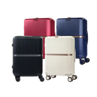 【Samsonite 新秀麗】20吋 MINTER 防盜拉鍊輕量PC前掛釦避震輪登機箱/行李箱/旅行箱(多色可選)