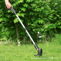 小型割草機跨境手持無線充電割草機園林草坪家用修剪割草機除草機