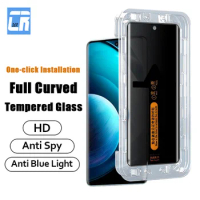 3D One-click Installation Tempered Glass For Vivo X100 X90 X80 X70 Pro Plus Privacy Screen Protector For Vivo X90S S18 S17 S16