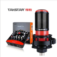 100% Original Studio Recording Kit Takstar PC-K320 Microphone With ICON Upod Pro Sound Card Set for professional recording