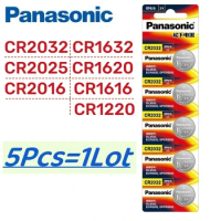 5Pcs Original Panasonic CR2032 CR2025 CR2016 CR1632 CR1616 CR1620 CR2450 CR2430 Lithium Battery CR2032 Batteria CR 2032