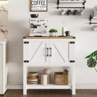 Entryway Console Table Buffet Farmhouse Sofa Bar Cabinet Kitchen Island TV Stand with Storage Cabinets Strong Construction