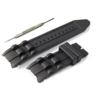 26mm Black Silicone Watch Strap Band Fits For Invicta Invicta Pro Diver W/ Tool