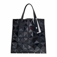 ISSEY MIYAKE 三宅一生BAOBAO雙色幾何方格6X6手提包(黑色)