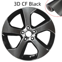 3D Carbon Fiber Series Protective Film DIY Pre-cut Wheel Stickers For VW VOLKSWAGEN GOLF GTI 2014-2020 18" Rims Wrap Decal Vinyl