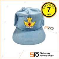 Topi SMA Abu Abu Polos Putih