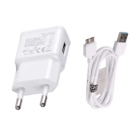 For Samsung Galaxy S5 Mobile Phone 5V 2A Wall Plug USB Charger &amp; 3ft Micro USB 3.0 Data sync Charging Cable for Note 3 I9600