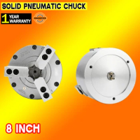 3-jaw solid pneumatic lathe chuck 200 chuck 8 inche suitable for CNC machine tool lathe modification complete set