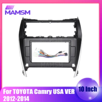 2Din 10.1Inch Android Car Radio Installation DVD GPS mp5Plastic Fascia Panel Frame For TOYOTA Camry USA VER 2012~2014 Mount Kit