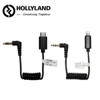 Hollyland 3.5mm TRS to Type-C Patch Cable Lark M1 3.5mm TRS to Lightning Patch Cable for Lark 150 Microphone Live Streaming