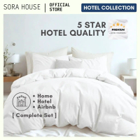 SORA Hotel Cotton Bedsheet Quilt Cover Comforter Pillow Case Bolster Case Mattress Protector HOT#1
