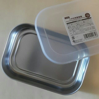 (長方型)【日本製】不鏽鋼保鮮盒100326(無塑化劑/防止味道滲出/承受瞬間高低溫差) 丹爸好物 保鮮盒 便當盒