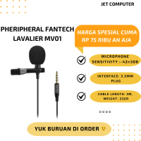 CLIP ON MIC FANTECH LAVALIER MV01 MICROPHONE