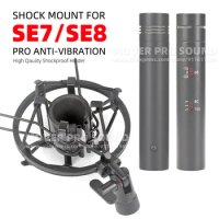 For sE 7 8 Electronics sE7 sE8 Anti Vibrate Isolation Clip Stand Bracket Microphone Shock Mount Holder Mic Rack Shockproof