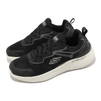 【SKECHERS】休閒鞋 Bounder 2.0-Andal 寬楦 男鞋 黑 灰 緩衝 記憶鞋墊 健走 運動鞋(232674-WBKGY)