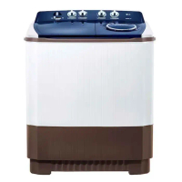 LG Mesin Cuci P1200RT Twin Tub Semi Auto 12kg Light Grey dengan Punch +3 Roller Jet Pulsator & 3 Pro