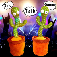 TTLM Dancing Cactus Tik Tok Cactus Dance and Songs Plush Musical Toy Singing And Dancing Illuminated