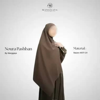 Manggaya Noura Hijab Pashmina Bandana Mazen ANTI UV Shitake M