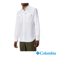 Columbia 哥倫比亞 男款 - Omni-Shade 防曬50快排長袖襯衫-白色 UAE06510WT