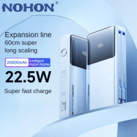 NOHON Power Bank 20000mAh For iPhone 15 14 iOS Xiaomi 13 Samsung Huawei Fast Charge PowerBank Mini Battery Charger Power Banks