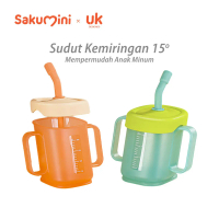 Sakumini Curve Straw Cup Training Gelas Minum Sedotan Anak Bayi Peralatan  Botol Accessories