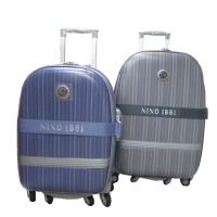 【NO 1881 NI】29吋行李箱台灣製造品質保證加大容量固束帶(三段式鋁合金拉桿附海關鎖雙加寬飛機輪)