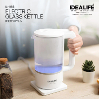 IDEALIFE - Electric Glass Kettle/ Teko Listrik Kaca (1.2Litre) (IL-113s)