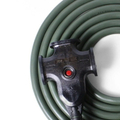 ADAM ADPW-EC20M 戶外延長動力線 20米 3孔 125V 15A 雙重絕緣 過載斷電設計 軍綠/沙色