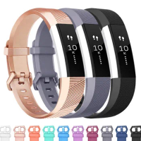 14 Colors Silicone Watchband High Quality Replacement Wrist Band Silicon Strap Clasp For Fitbit Alta HR Smart Wristband Watch