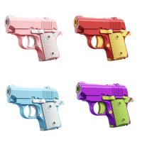 Colorful 3D Mini Guns Toy Sensory Fidgets Children Carrot Guns Trick Props