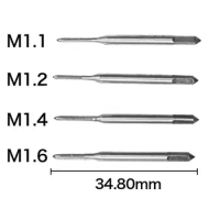 OOTDTY 1Set Mini HSS Metric Taps Dies Wrench Handle Kit M1-M1.6 Screw Thread Making New