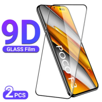 Tempered Glass For Xiaomi Poco F3 Screen Protector For Xiaomi Poco X3 Pro Full Glass Poco M3 F2 Pro X3 NFC Film PocoF3 PocoX F 3