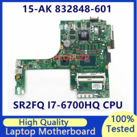 832848-001 832848-601 841886-601 Mainboard For HP 15-AK Laptop Motherboard W/SR2FQ I7-6700HQ CPU GTX950M DAX1PDMB8E0 100% Tested