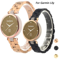 For Garmin Lily Strap Stainless Steel Bracelet For Garmin Lily Smart Watch Band Wristband Replacement Correa Accessories