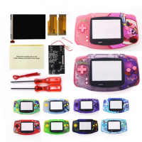 8 Color Model Touch Version V2 iPS Backlight LCD Screen Kit &amp; Pre-cut Customized UV Printed Housing Shell Case for GBA