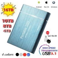 Type-C 便捷移動高速固態硬碟 16TB 30TB 60TB 升級高顔值全金屬拉絲款 行動硬碟 附數據綫