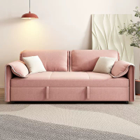 直排沙發四人位多功能抽拉可變床小戶型客廳省空間沙發床一體家用